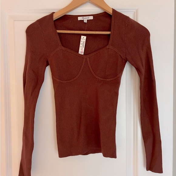 Madewell Tops - Madewell long sleeve cupped shirt, size XS - never worn